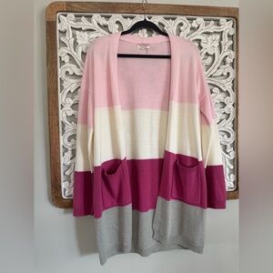 Andree by Unit Pink and Gray Cardigan